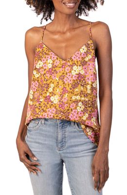 KUT from the Kloth Gianina Floral Print Camisole in Ochre/Orchid