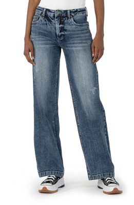 KUT from the Kloth High Waist Wide Leg Jeans in Puncutual