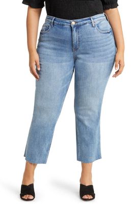 KUT from the Kloth Kelsey Fab Ab High Waist Ankle Flare Jeans in Comprehensive