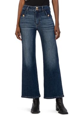 KUT from the Kloth Meg High Waist Flare Jeans in Bracing