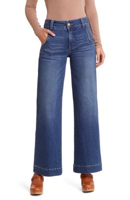 KUT from the Kloth Meg High Waist Wide Leg Jeans in Expertise