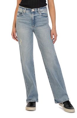 KUT from the Kloth Miller High Waist Wide Leg Jeans in Candescent
