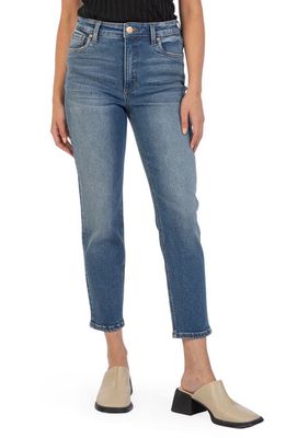 KUT from the Kloth Naomi Fab Ab High Waist Crop Slim Jeans in Founded