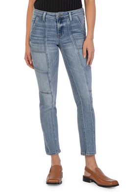 KUT from the Kloth Reese Seamed Ankle Slim Jeans in Character