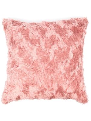 Kvadrat textured mohair square cushion - Pink