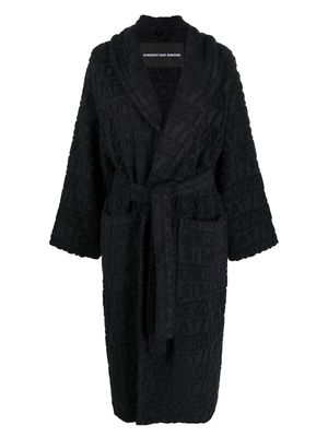 Kvadrat x Raf embossed-logo bathrobe - Black