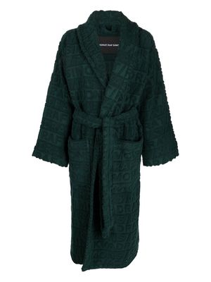 Kvadrat x Raf embossed-logo bathrobe - Green