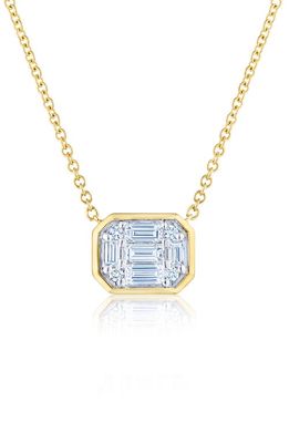 Kwiat Bezel Diamond Pendant Necklace in Yellow