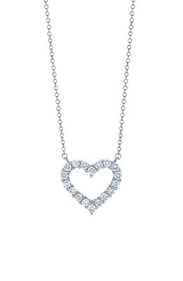 Kwiat Diamond Heart Pendant Necklace in 18K White Gold