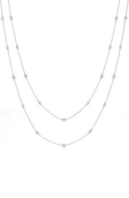 Kwiat Diamond Strings Long Station Necklace in White Gold 