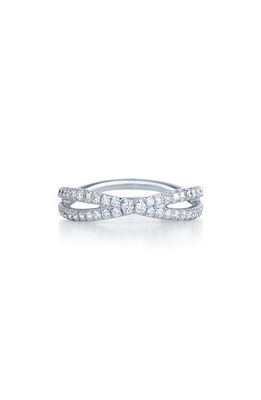 Kwiat Fidelity Crossover Diamond Band Ring in White Gold 