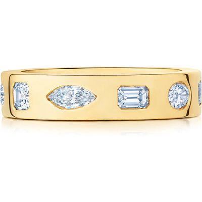 Kwiat Multi Shape Diamond Stacking Ring in Yellow Gold 