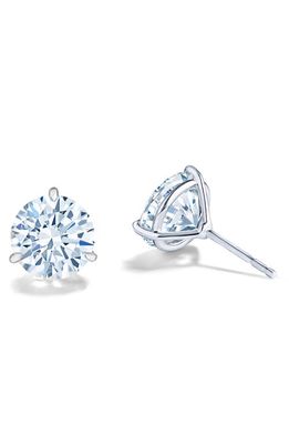 Kwiat Platinum Set Round Cut Diamond Stud Earrings - 0.70 ctw in D0.75 Hisi Plt