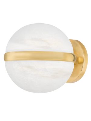 Kyomi 2-Light Sconce - Vintage Brass Alabaster