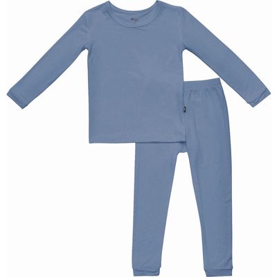 Kyte BABY Kids' Fitted Two-Piece Pajamas in Slate