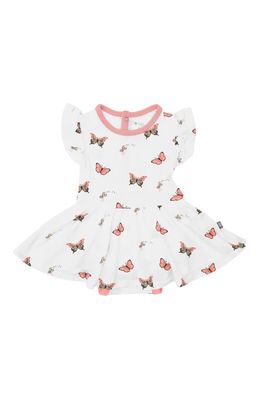 Kyte BABY Ruffle Skirted Bodysuit in Butterfly 