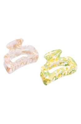 L. Erickson Odessa Assorted 2-Pack Jaw Clips in Allure/citrus