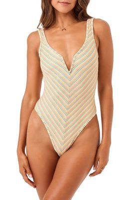 L Space Coco Stripe One-Piece Swimsuit in Riviera Beach Stripe