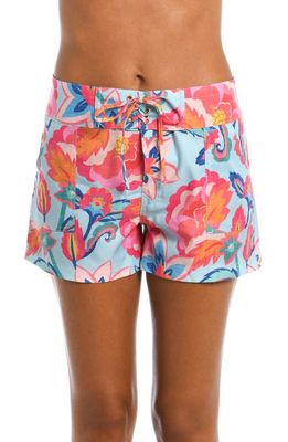 La Blanca Breezy Beauty Floral Cover-Up Shorts in Multi