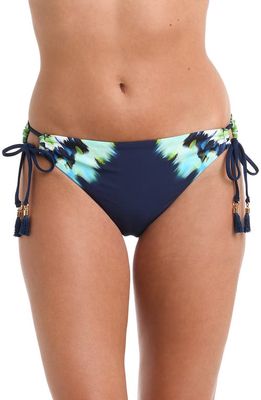 La Blanca Seas Adjustable Loop Hipster Bikini Bottoms in Indigo 