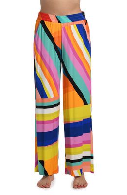 La Blanca Sunscape Cover-Up Palazzo Pants in Yellow Multi