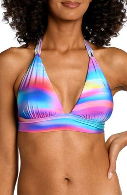 La Blanca Sunset Soft Band Bikini Top in Multi