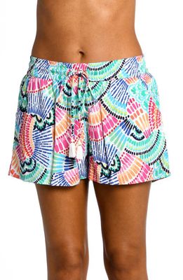 La Blanca Waves Cover-Up Shorts in Multi