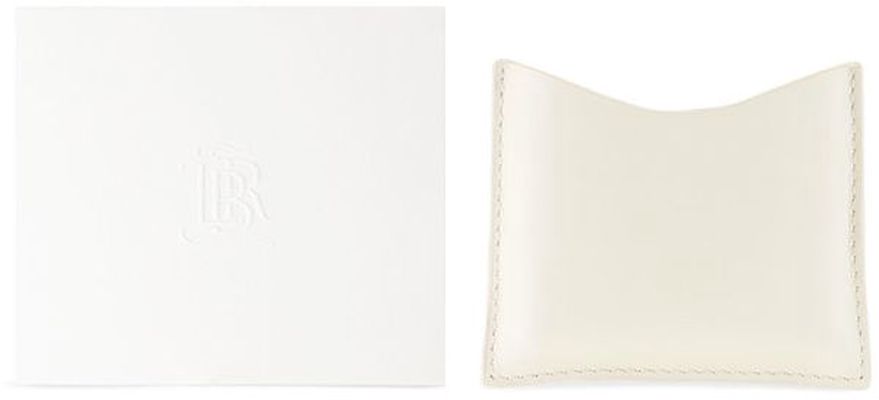 La Bouche Rouge Refillable Leather Compact Case - White