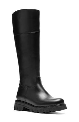 La Canadienne Alabama Waterproof Knee High Platform Boot in Black Leather