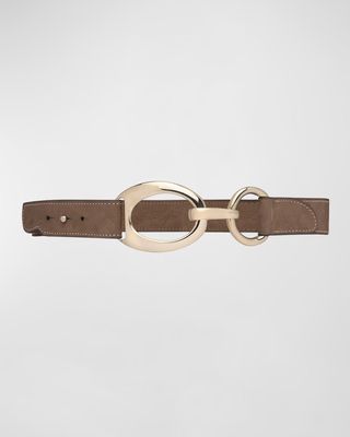 La Charmante Leather Skinny Belt