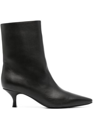 La Collection 65mm pointed-toe leather boots - Black