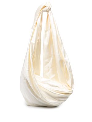 La Collection Claire silk crossbody bag - Neutrals