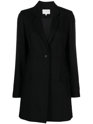 La Collection single-breasted virgin wool coat - Black