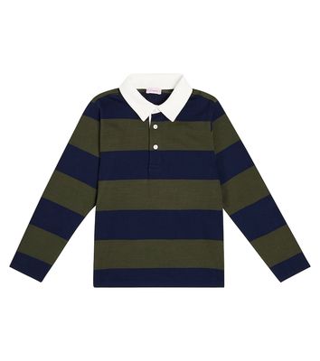 La Coqueta Tijo striped cotton jersey top