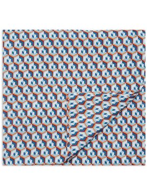La DoubleJ abstract-print linen tablecloth - Blue