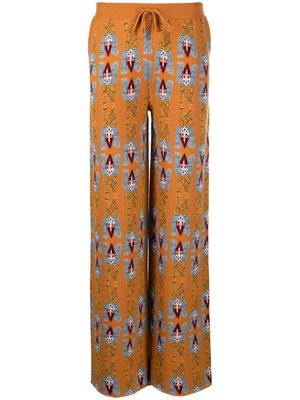 La DoubleJ Amphora jacquard trousers - Orange