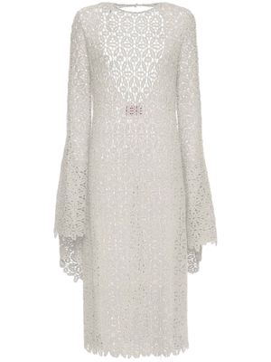 La DoubleJ Costiera knitted dress - White