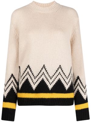 La DoubleJ Dolomite chevron knit sweater - Neutrals