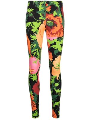 La DoubleJ floral-print leggings - BL01 Wonderland Black