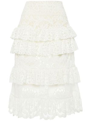 La DoubleJ Footloose lace skirt - White