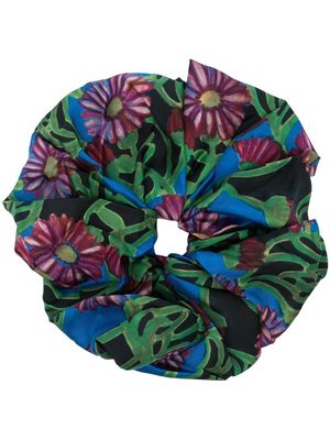 La DoubleJ Giga floral-print scrunchie - Green