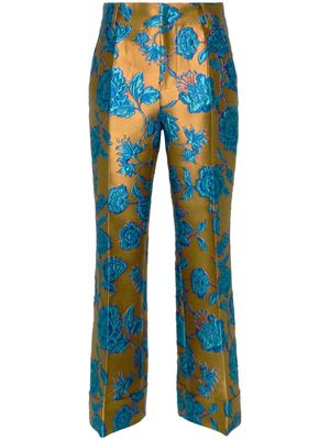 La DoubleJ Hendrix jacquard tailored trousers - Gold