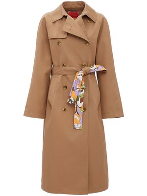 La DoubleJ Milano belted trench coat - Brown