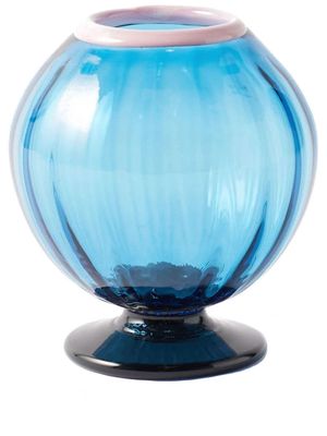 La DoubleJ Onion Murano glass vase - Blue
