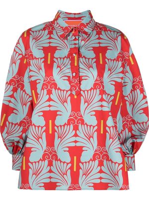 La DoubleJ Poet printed shirt - Red