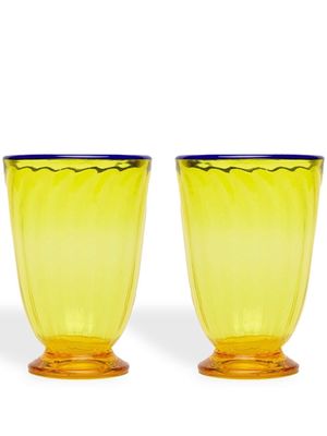 La DoubleJ Rainbow set of 2 glasses - Yellow