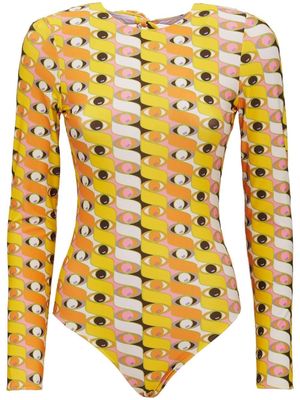 La DoubleJ Surf long-sleeved swimsuit - Yellow