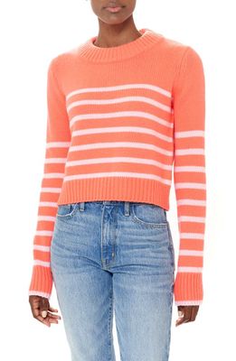 La Ligne Mini Maren Wool & Cashmere Sweater in Hot Coral/Pink