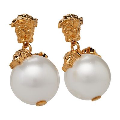La Medusa earrings with pearl drop