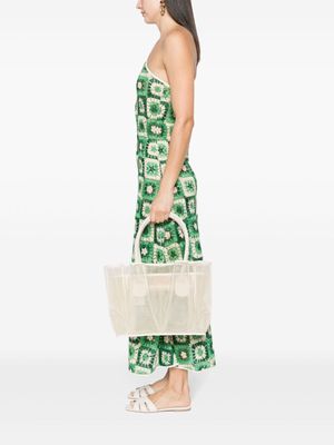 la milanesa medium Manhattan tote bag - White